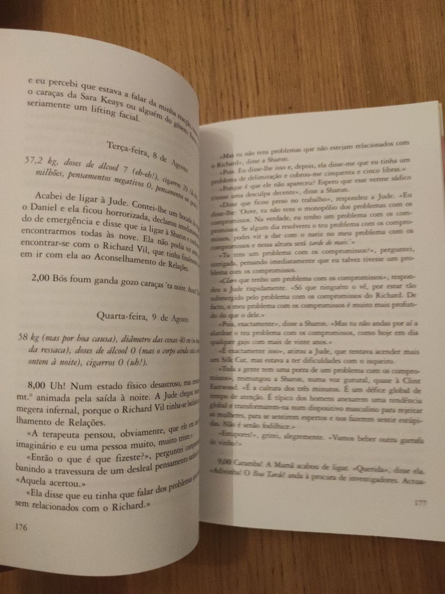 Livro "O Diário de Bridget Jones" de Helen Fielding