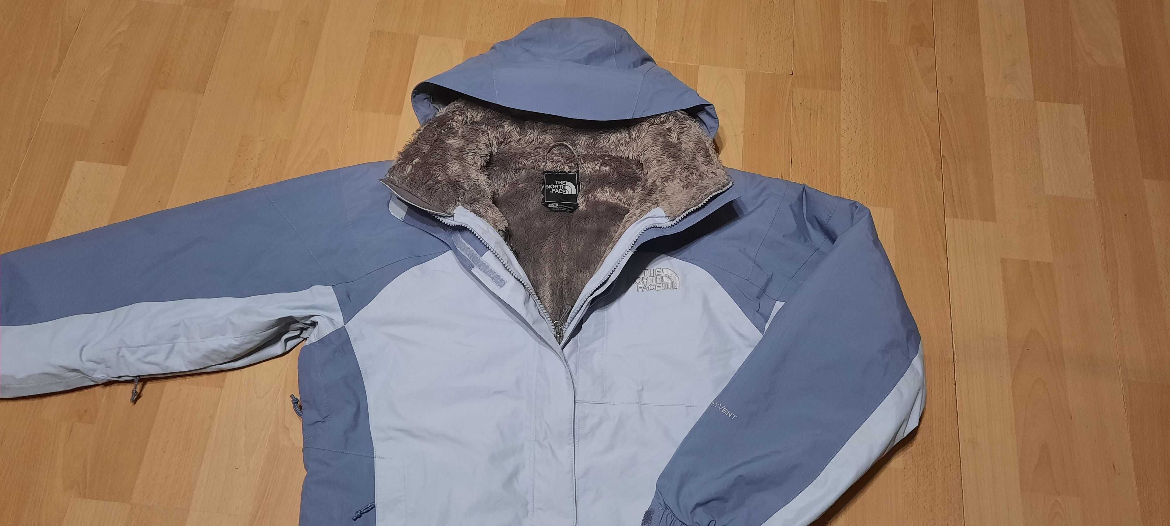 Zimowa kurtka turystyczna THE NORTH FACE HYVENT r.L stan idealny