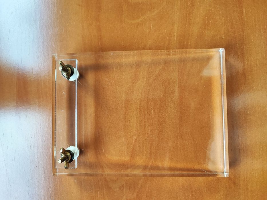 Porta bloco de notas em acrilico