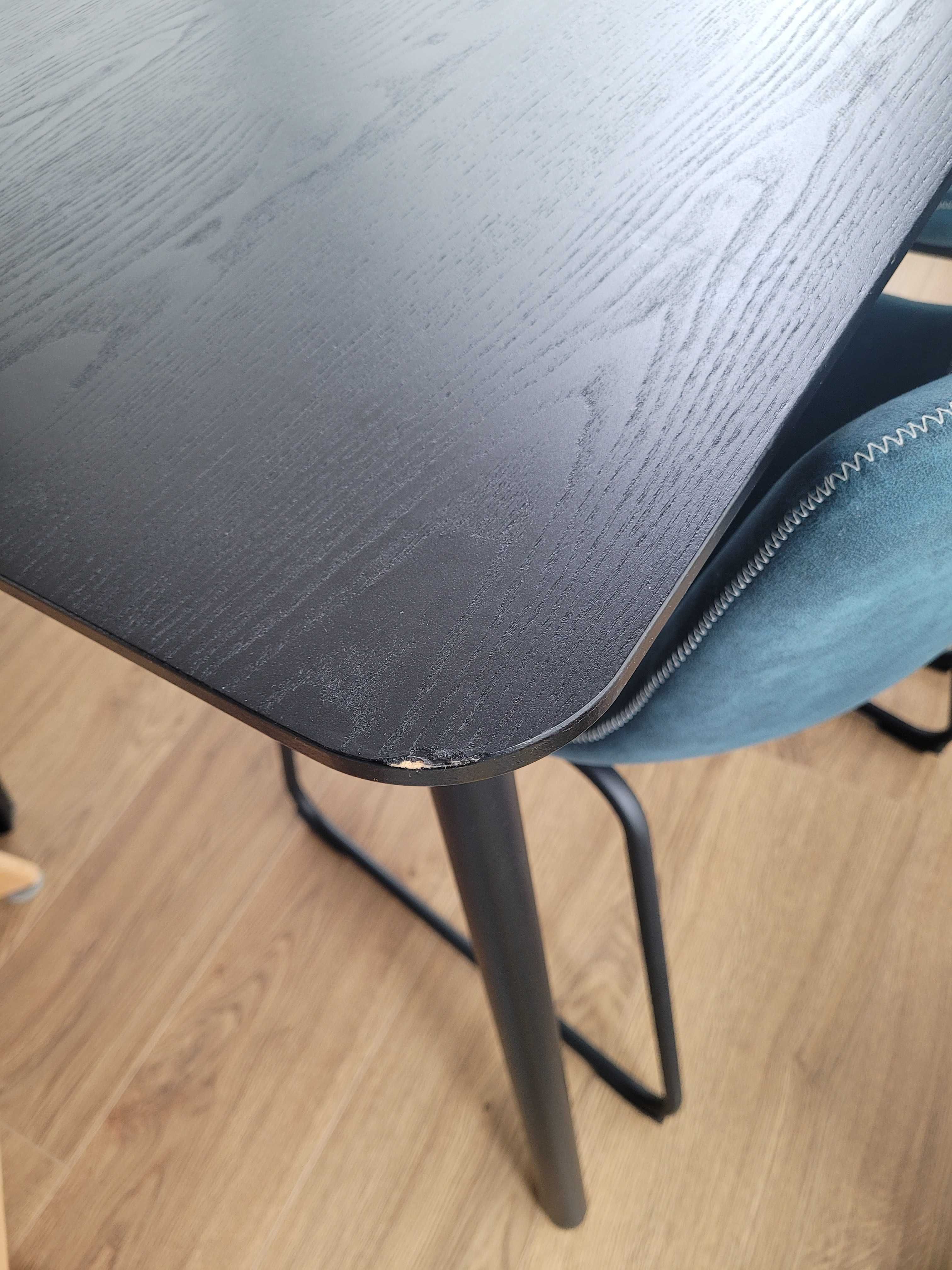 Stół czarny IKEA lisabo 140x78 cm