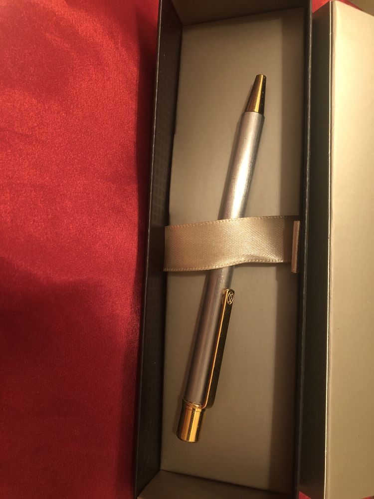 Srebrno-złoty długopis Cartier w super cenie!