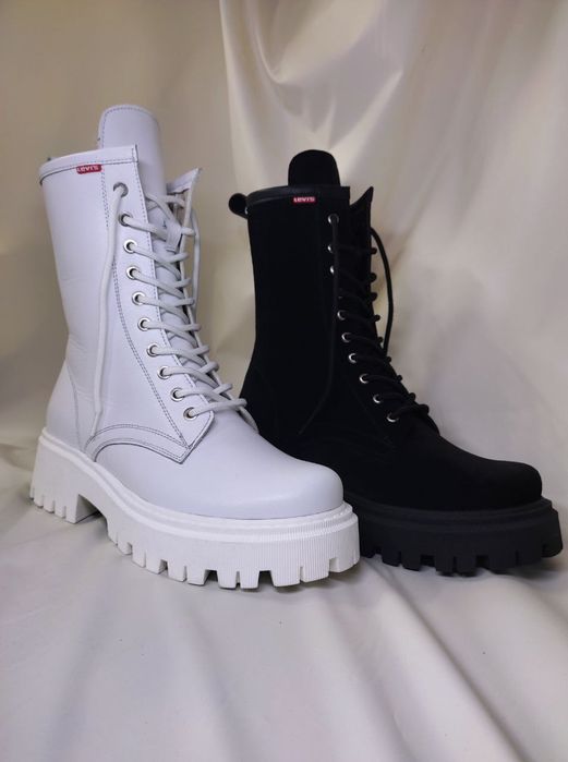 Жіночі шкіряні черевики на вовні