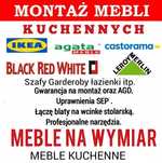 Montaż mebli kuchennych IKEA Meble na wymiar Kuchnie Szafy łazienki