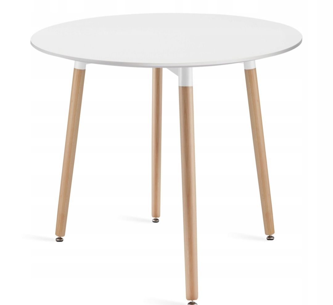 Stół okrągły w stylu skandynawskim 80 cm