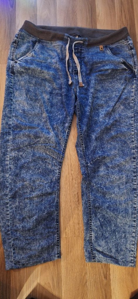 Duże spodnie męskie jeansy niebieskie i czarne  W38L34 -2 pary