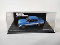 Ford Escort MK1 RS1600 Fast and Furious gazetka w zestawie 1:43 IXO