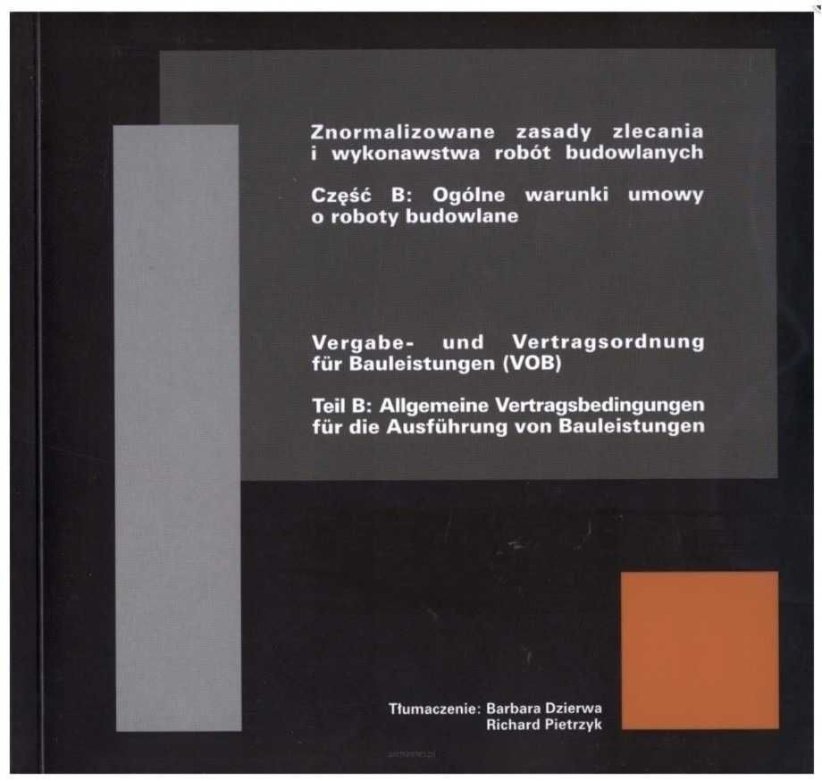 VOB - znormalizowane zasady zlecania i wykonawstwa