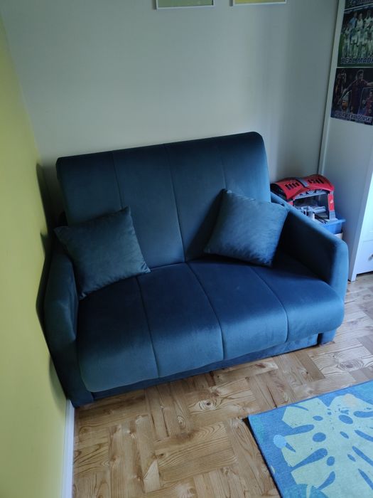 Sofa Welurowa rozkładana Dalia