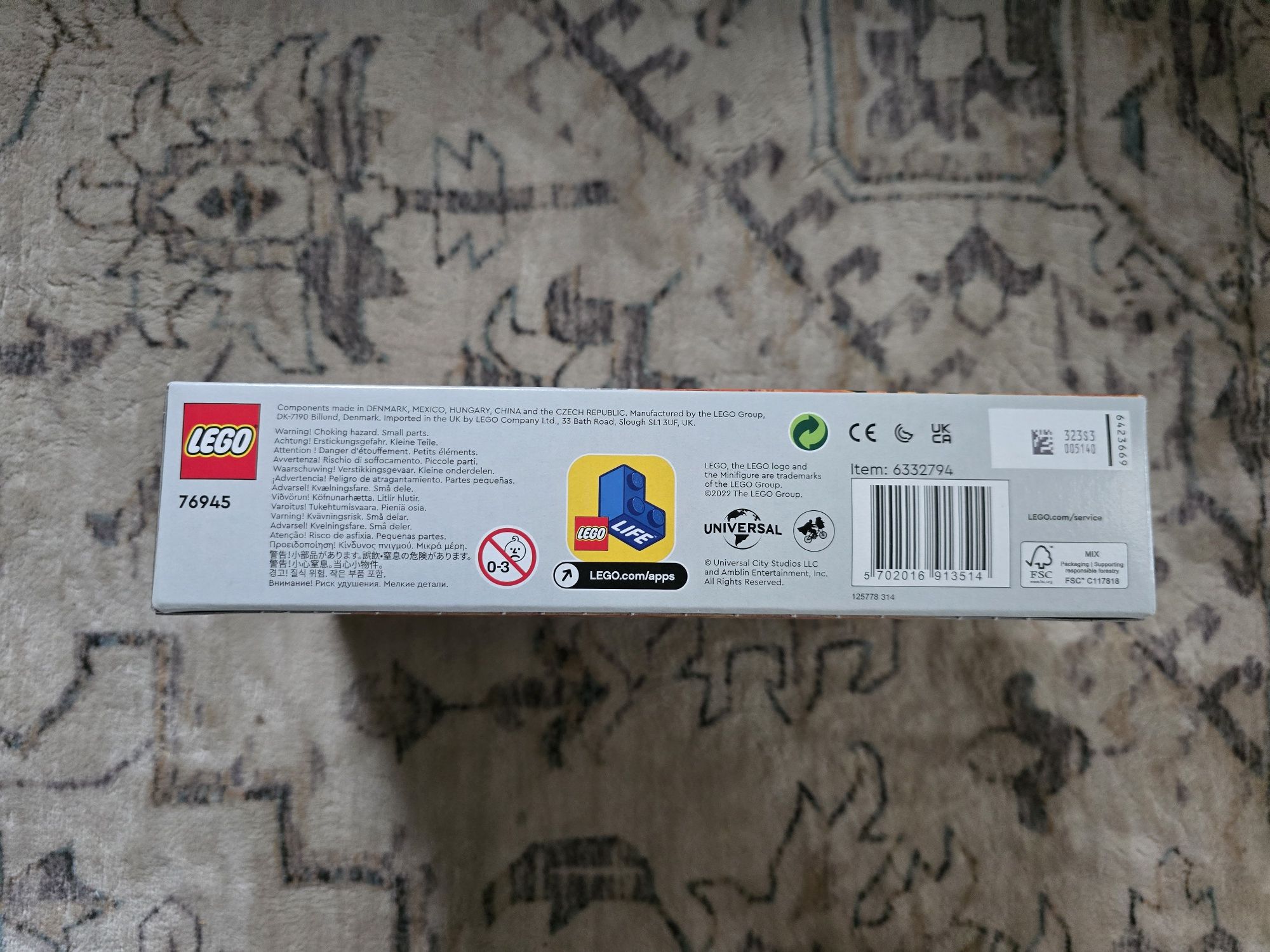 NOWE LEGO 76945 Jurassic World - Atrociraptor: pościg na motocyklu