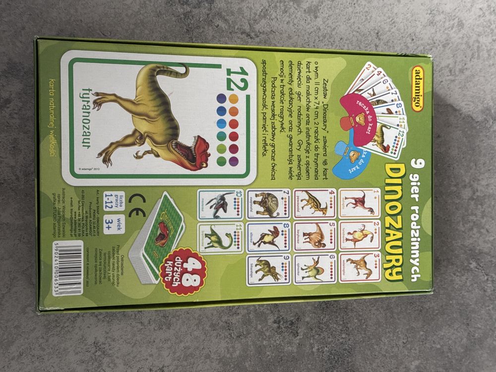 Gra Dinozaury 9 gier rodzinnych