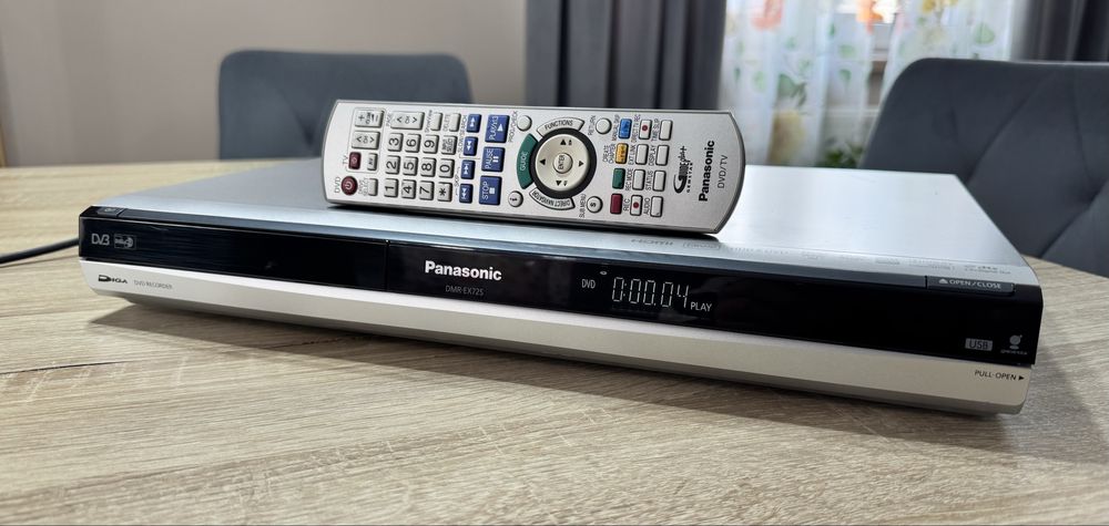Panasonic DMR-EX72S #Nagrywarka DVD HDD #160GB #HDMI #USB #DVB-S #Pilo