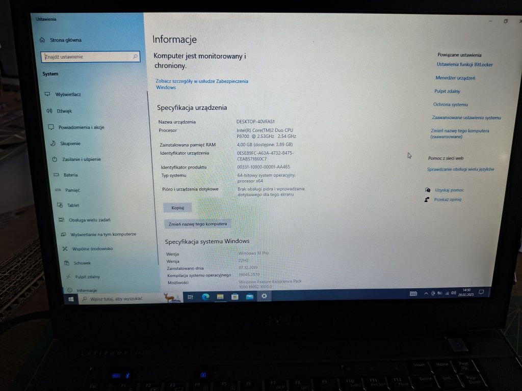 Dell Latitude e6500 SSD 480GB