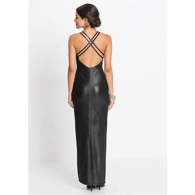 Bonprix Elegancka suknia wieczorowa z błyskotką 44-46
