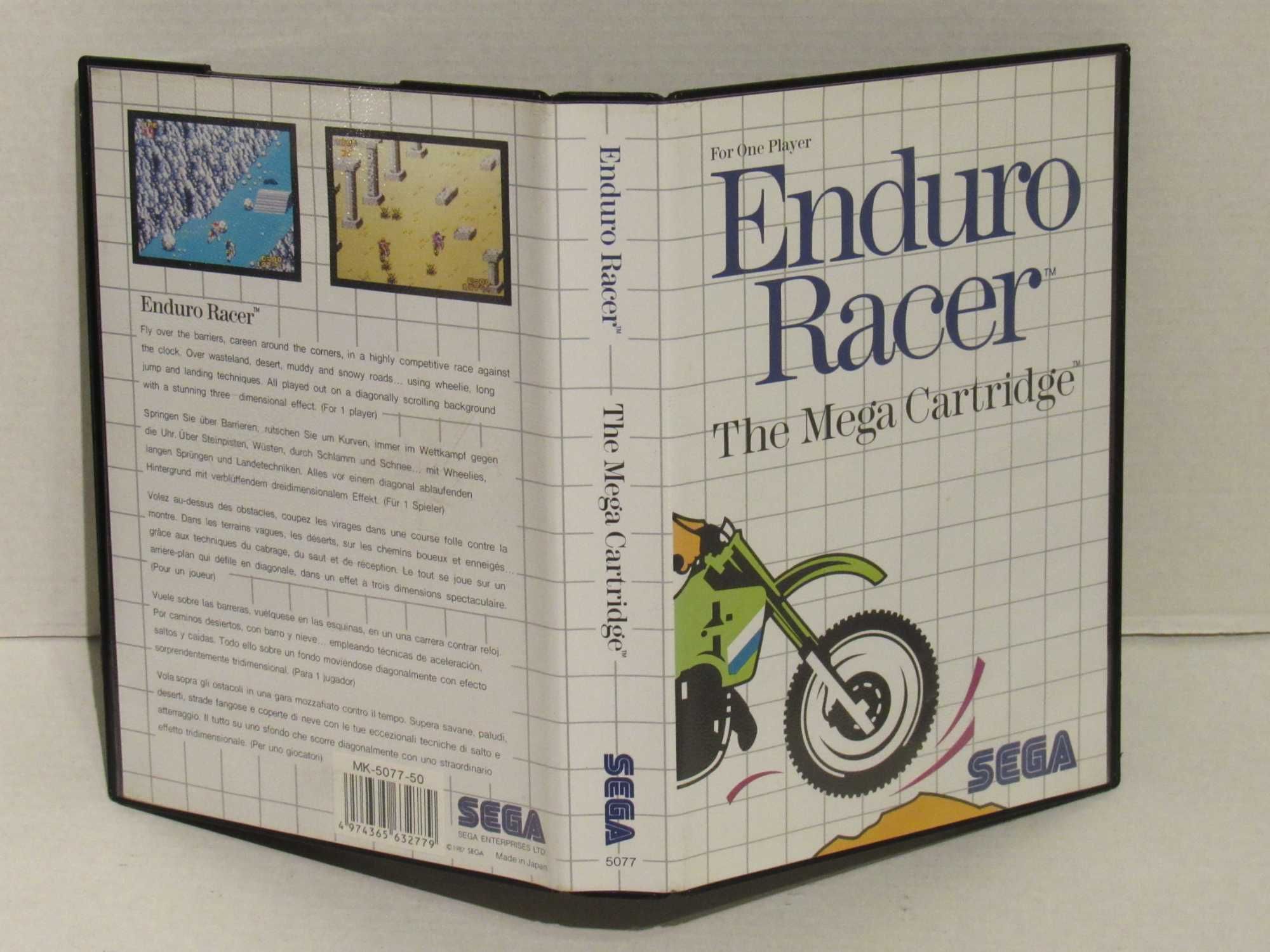Jogo Sega Master System Enduro Racer completo