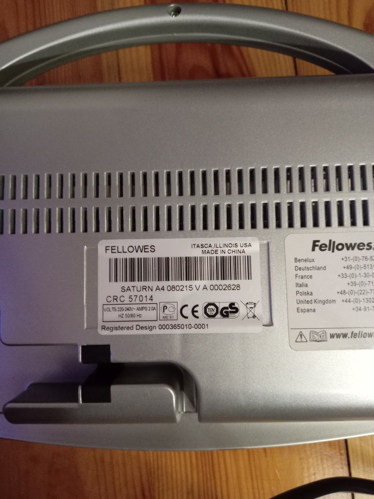 Ламінатор Fellowes saturn a4 CRC 57014