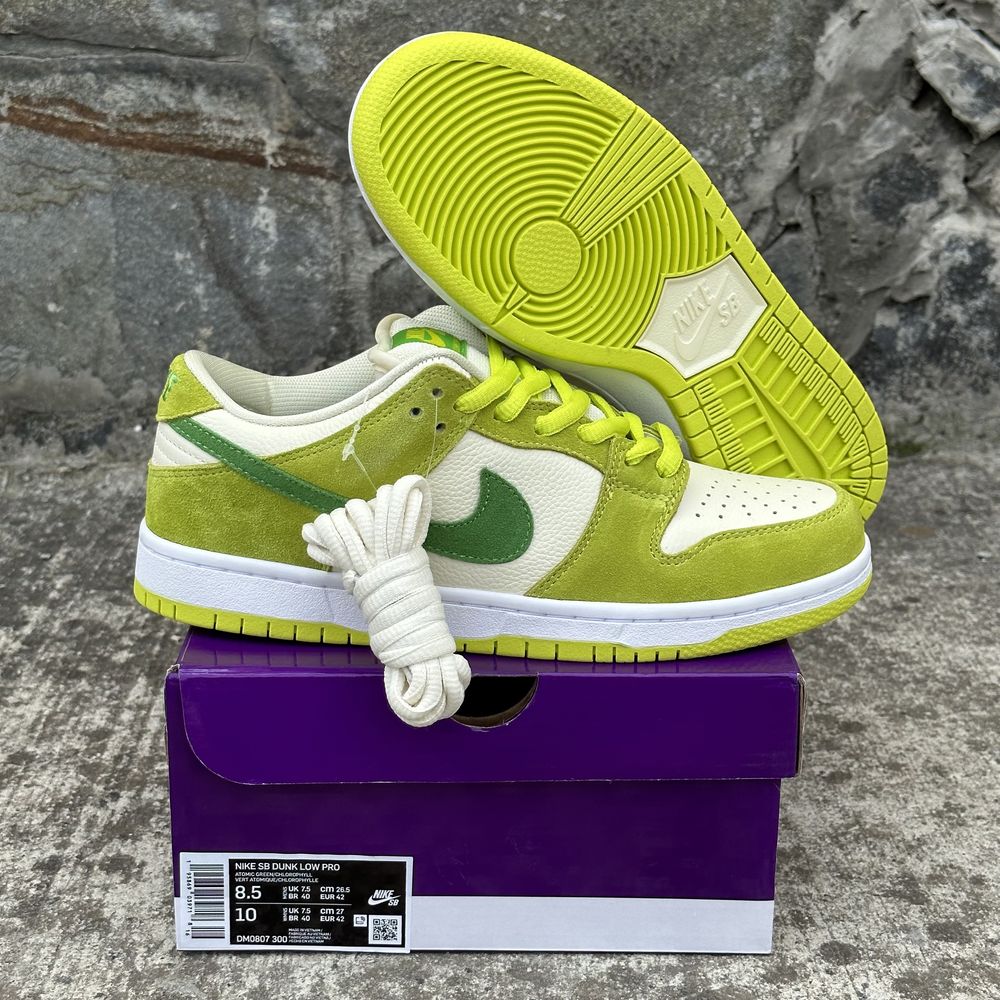 Кросівки Nike SB Dunk Low Green Apple Найки Данки яблуко оригинал