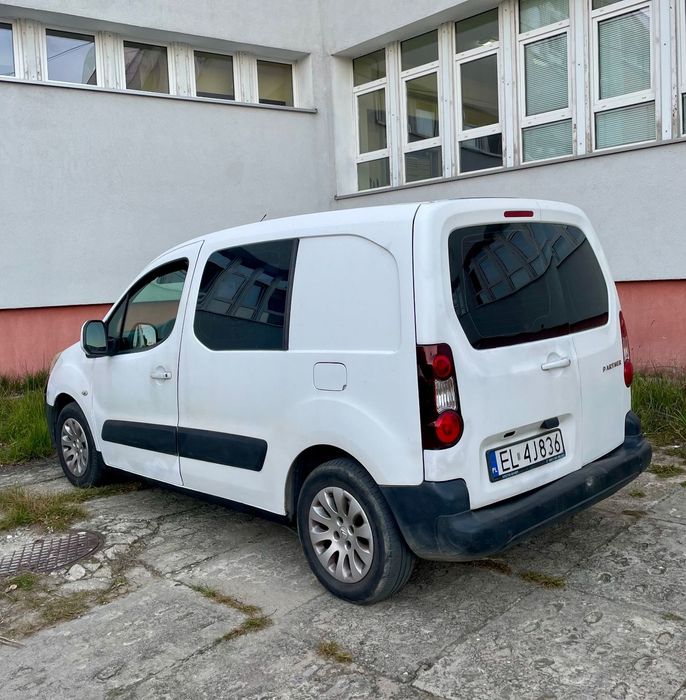 Peugeot partner  3os. przeszklony klima 1.6HDI 2008r vat1 fv23%