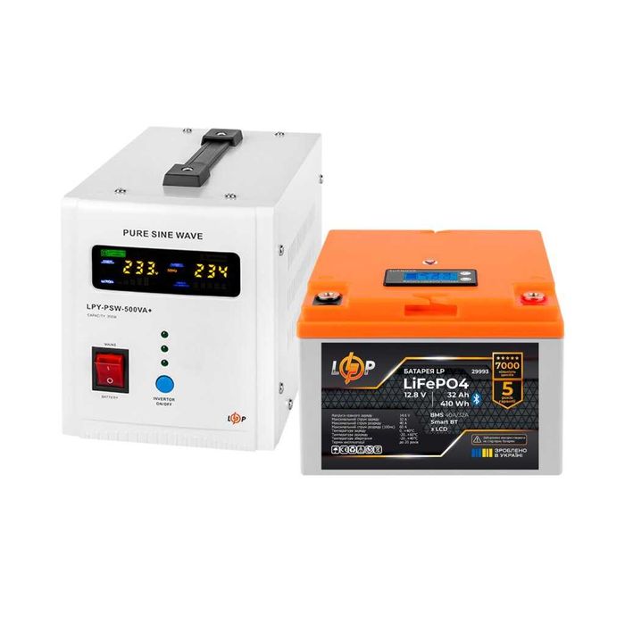 Гибридный инвертор 3,2 кВт + аккумулятор LiFePO4 25,6V 100Ah (2500W/h)