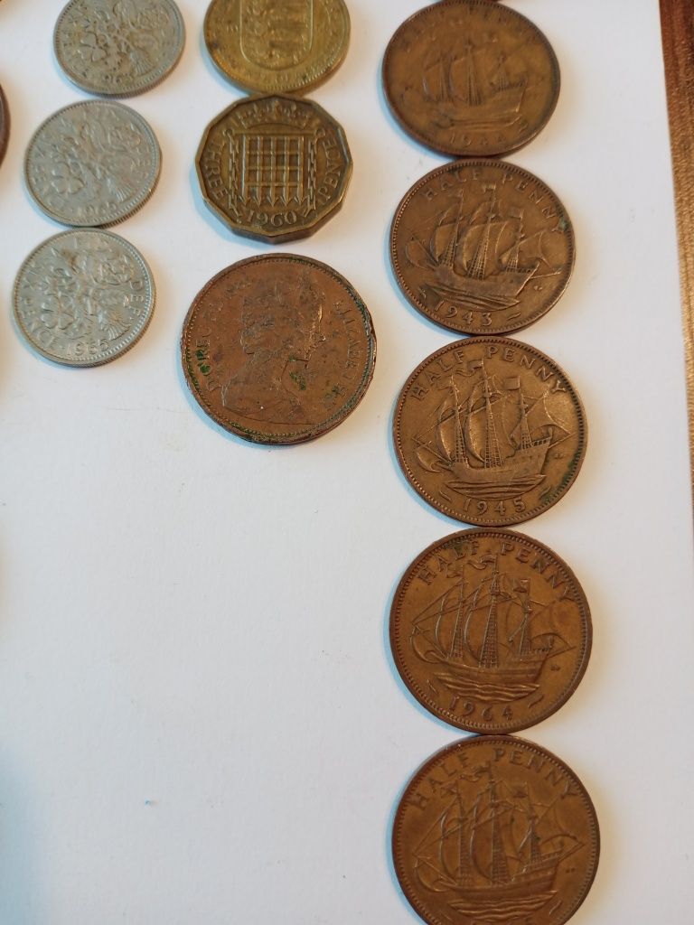 Stare monety Zbiór  Anglia