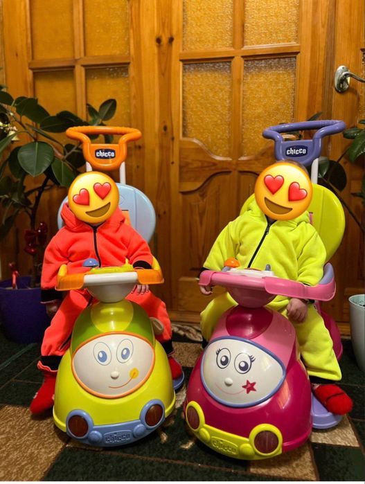 Толокар машинка ходунки Chicco Quattro 4 в 1 для двійні