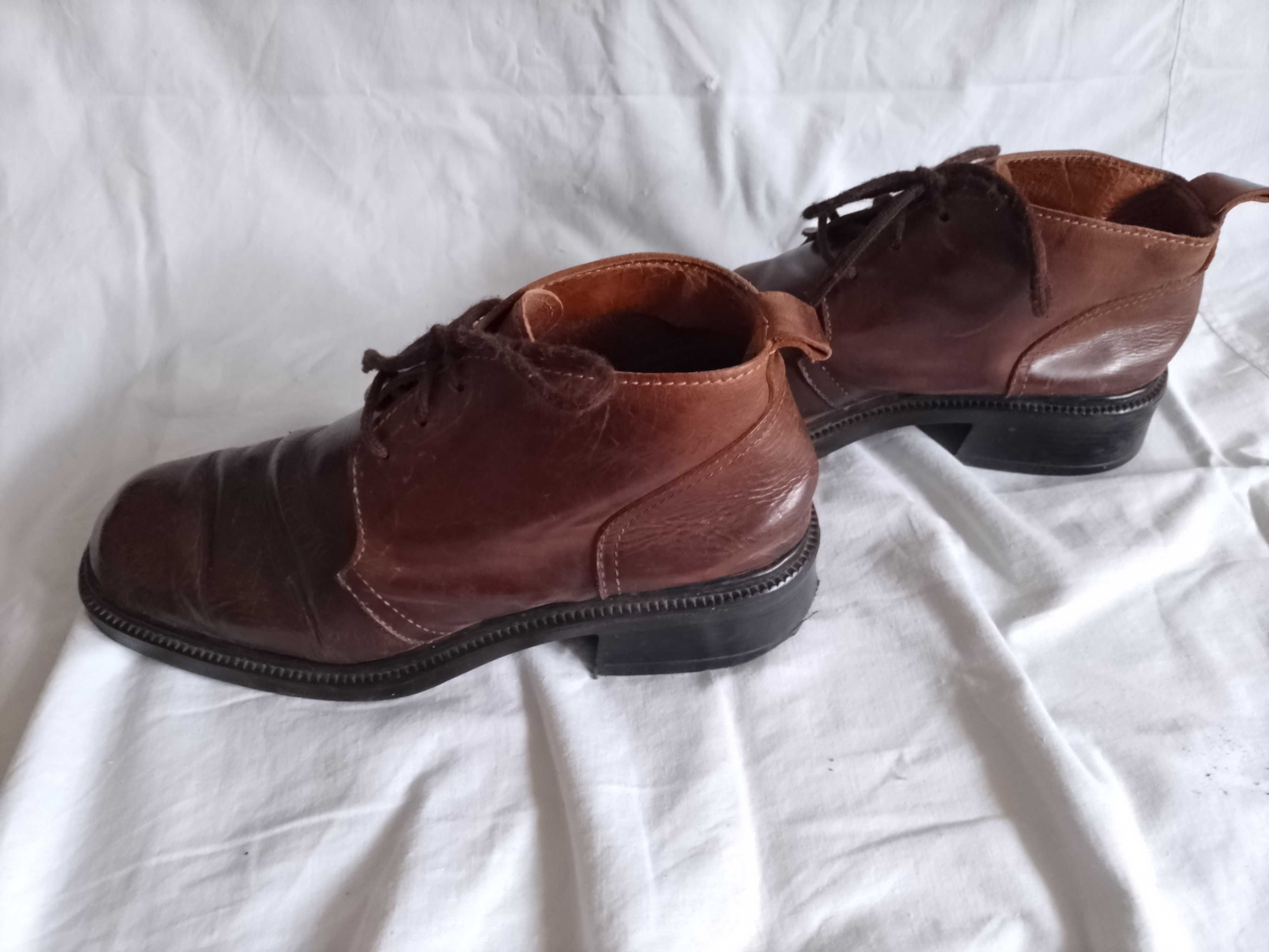 Мужские импортные демисезонные ботинки из натуральной кожи