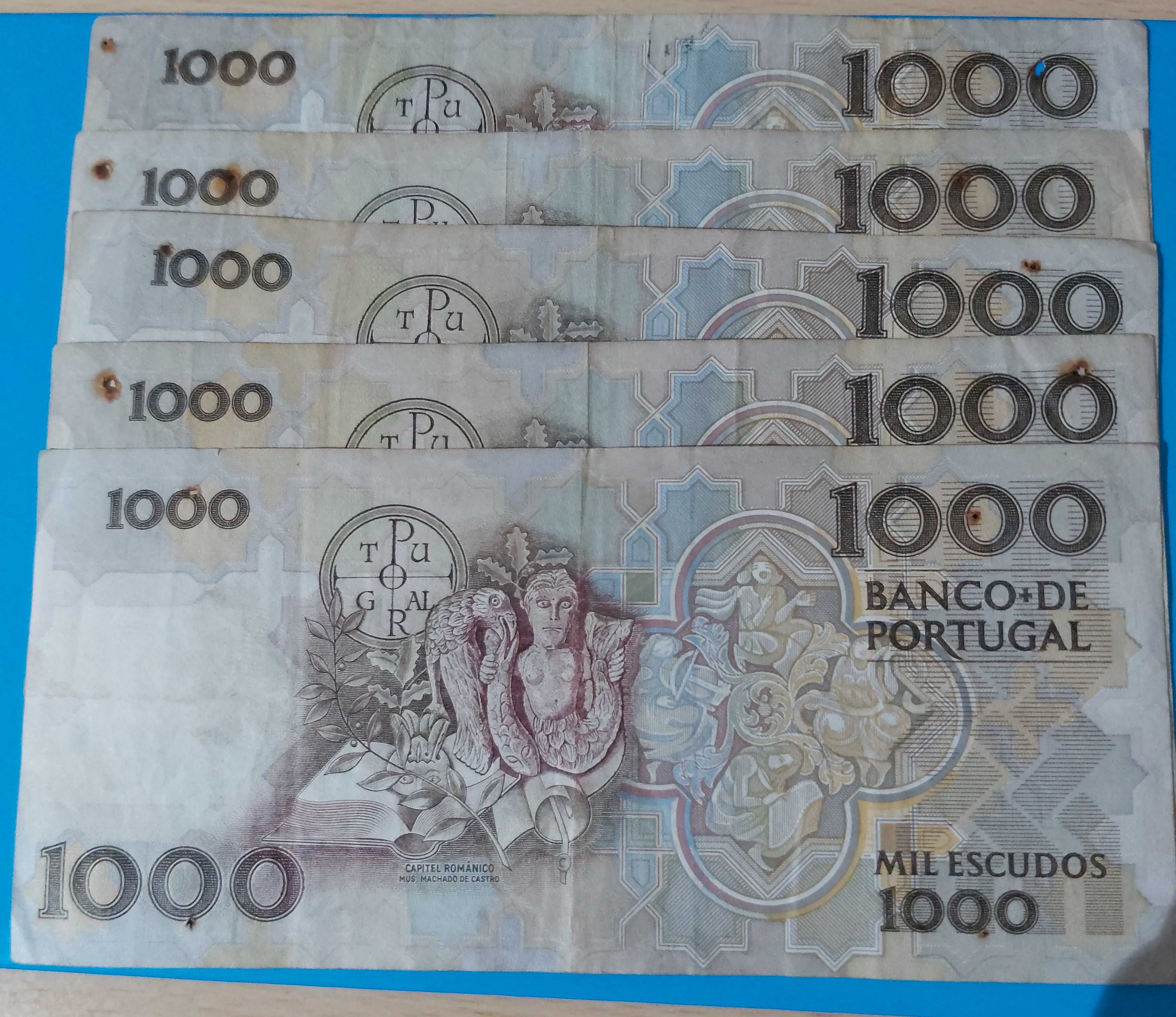 5 Notas de 1.000$00 de Portugal, CH 12, Teófilo Braga