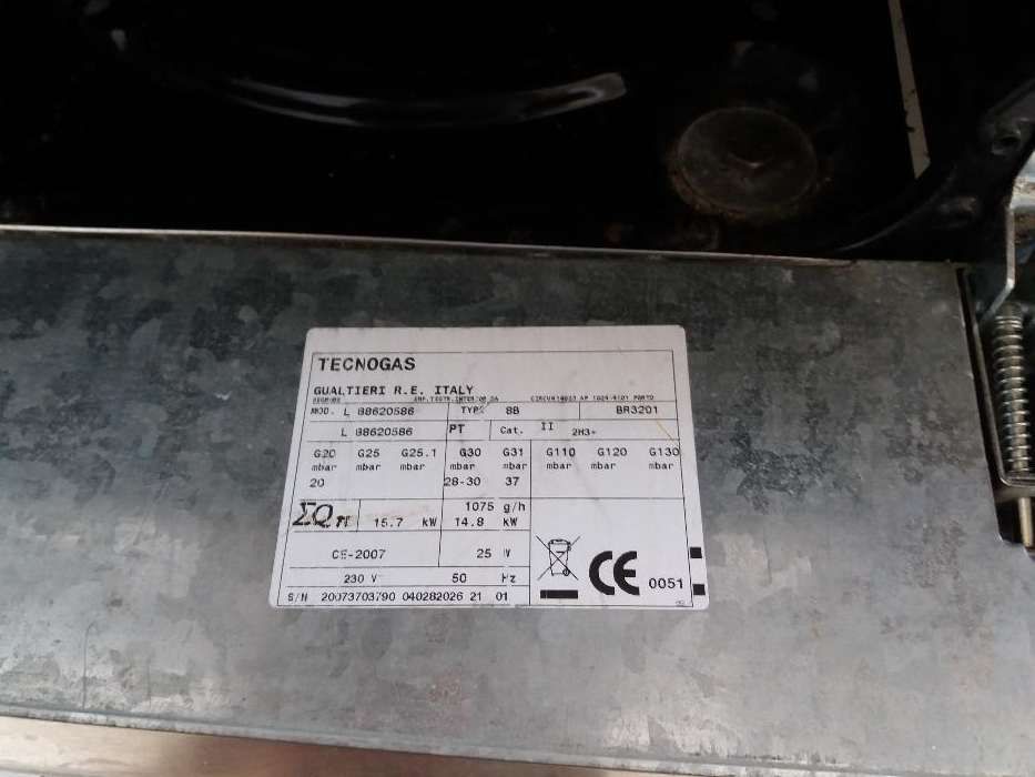 Fogão inox a gás 
 com forno grill ( marca italiana) (Tecnogas