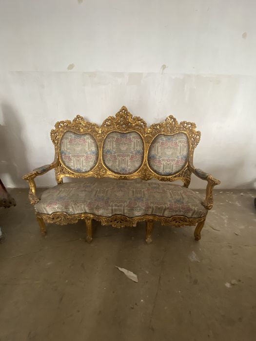 Komplet rococo kanapa + 2 fotele antyki