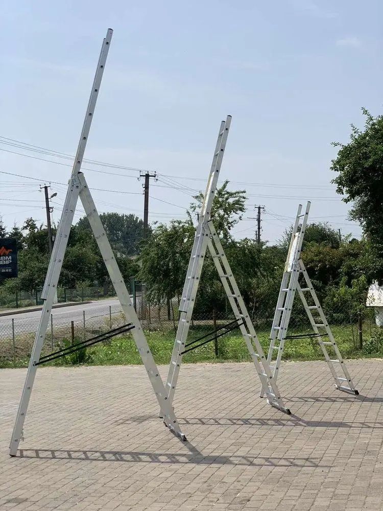 Драбини алюмінюві 1-4секцій стрем'янки,прикладні .