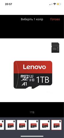 Карта памяти 1TB Lenovo карта памяті 1TB флешка 1ТВ 512gb 256gb 128gb