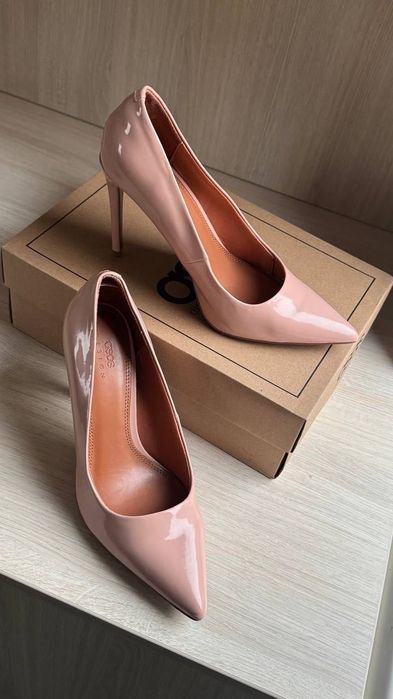 Nude Patent Heels ASOS