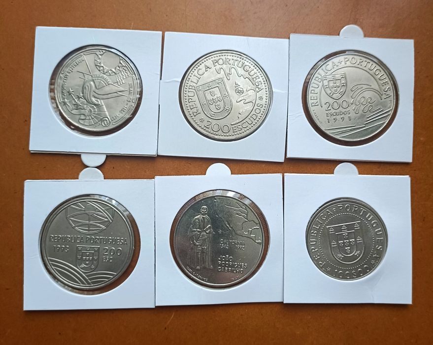 Lote de 6 moedas