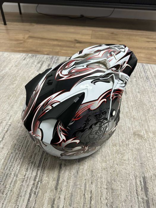 Kask motocyklowy cross bardzo dobry stan rozmiar L