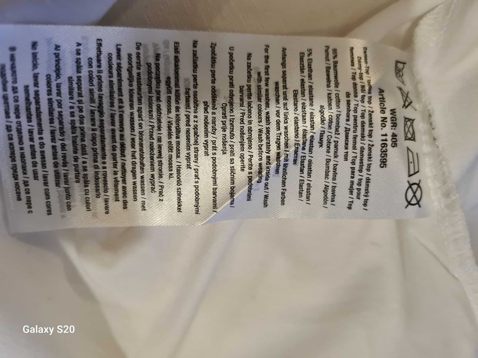 Biały top damski nowy Basic For Everyday