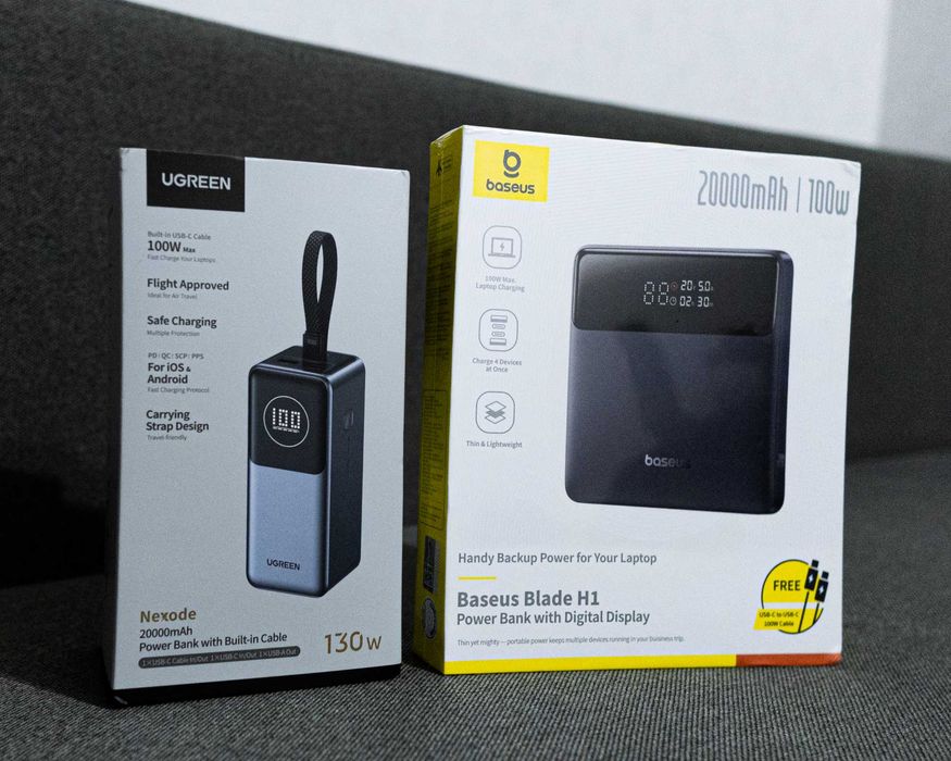 (НОВИЙ) Павербанк Baseus Blade 20000mAh 100W HD Edition Black