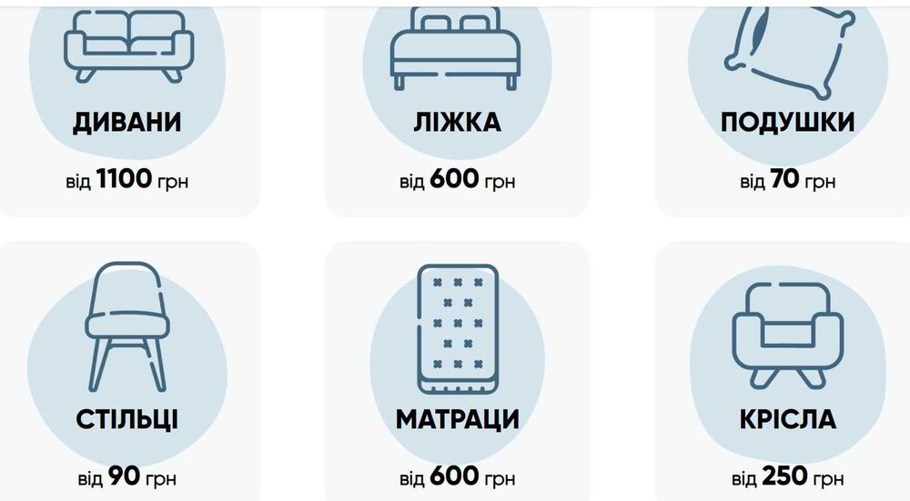Хімчистка м'яких меблів Буча