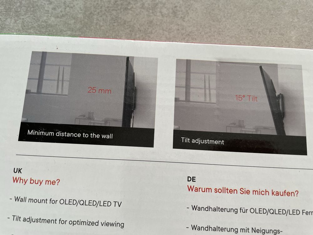 Wieszak na TV 32”-90”