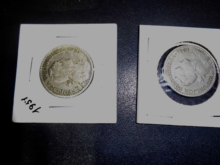 Moeda Republica  escudo 1916 e 3 escudos de 1951 e 1930 de oferta