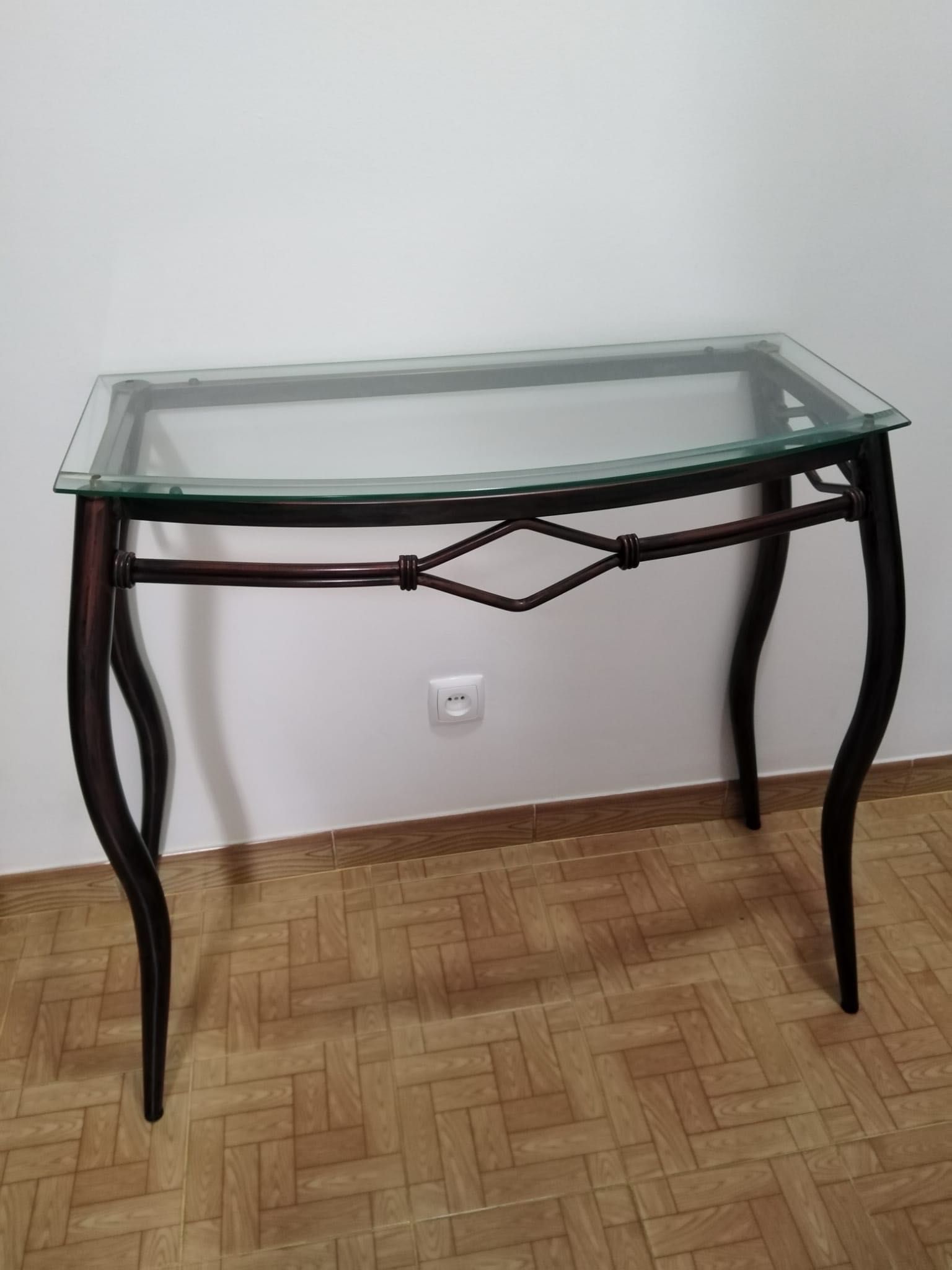 Consola mesa de vidro