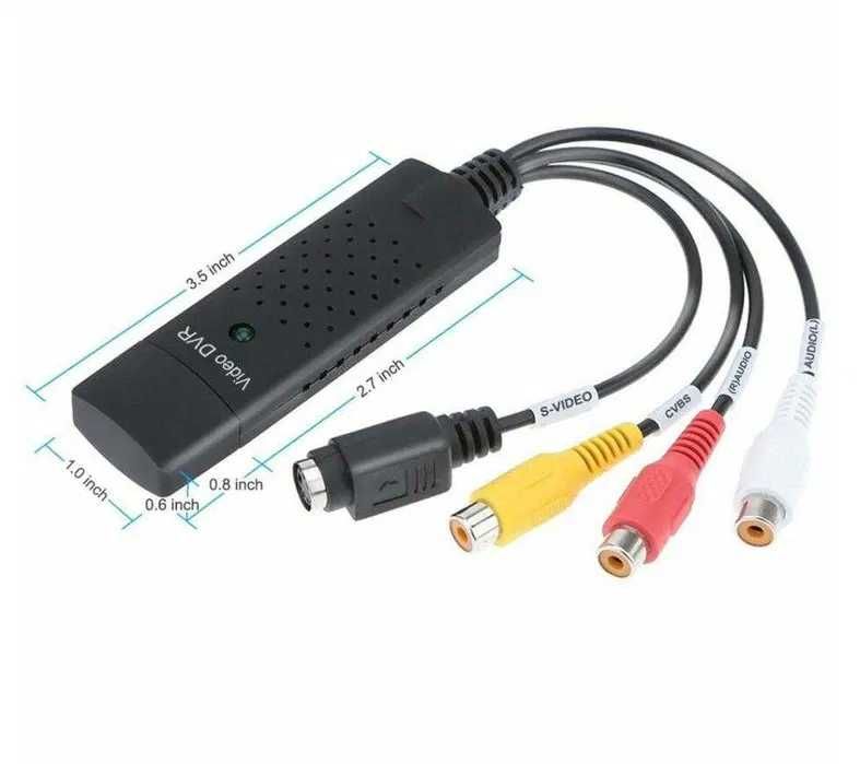 Карта видеозахвата Easy CAPture USB-RCA конвертер оцифровка c кассеты