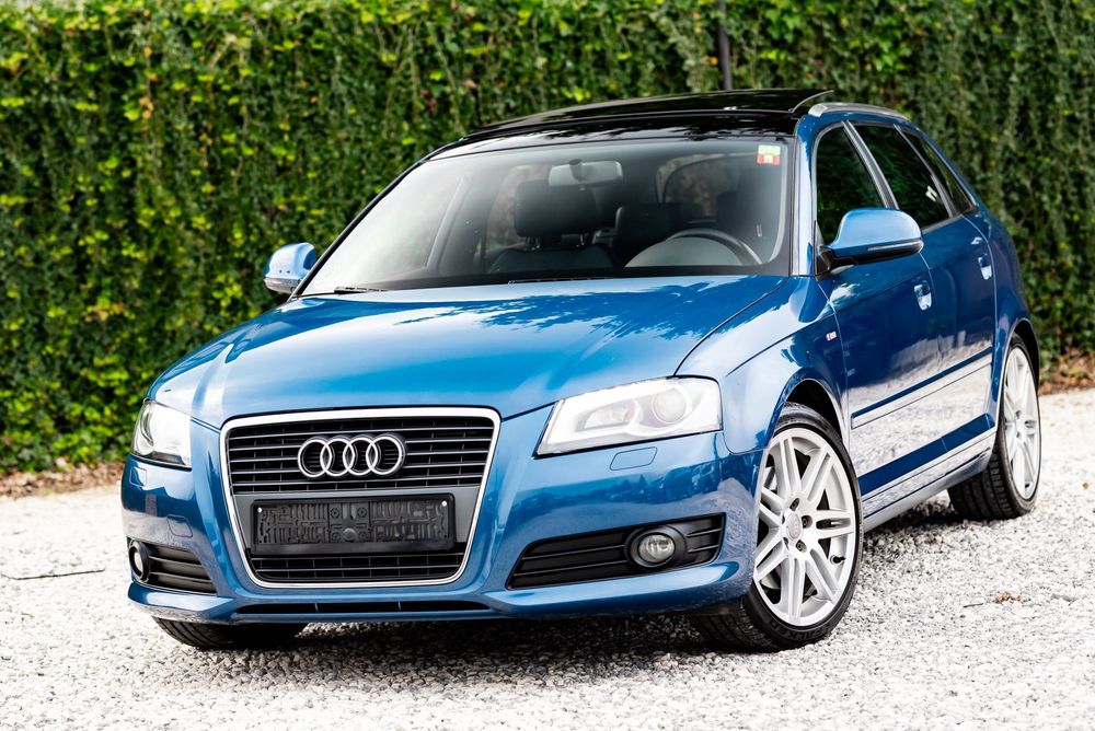 Audi A3 Sportback 2.0T 200KM S-line DSG Xenon LED Panorama Tempomat Grz.Fot Półskóra