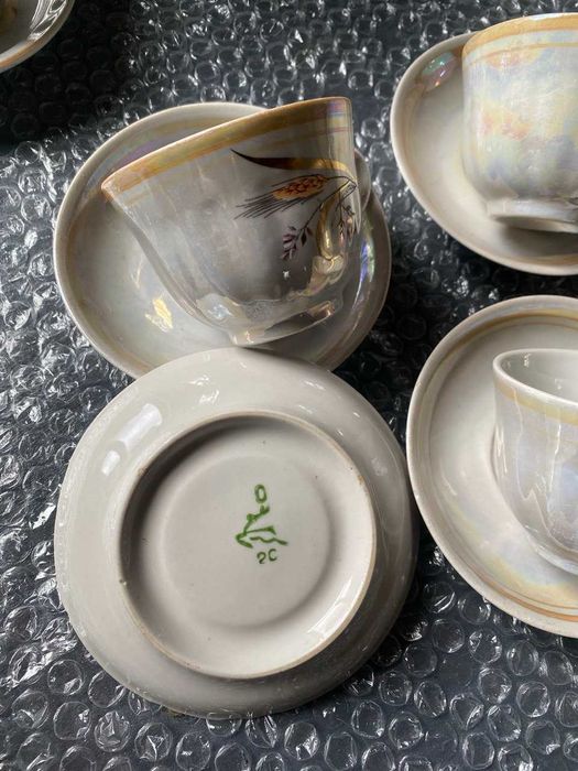 Набір порцелянових  кавових чашок 6 шт.