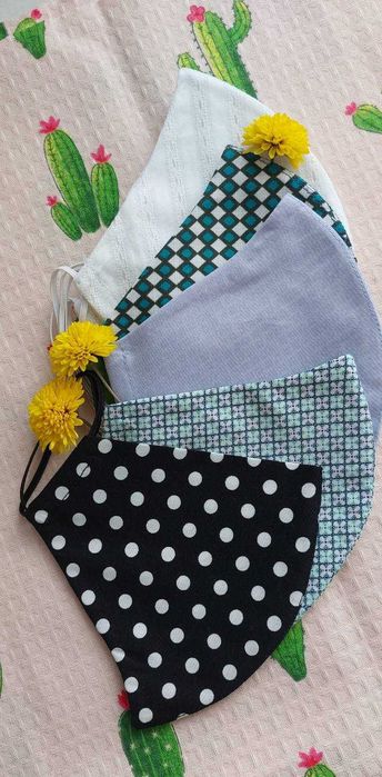 Маски двухслойные, из хлопка.