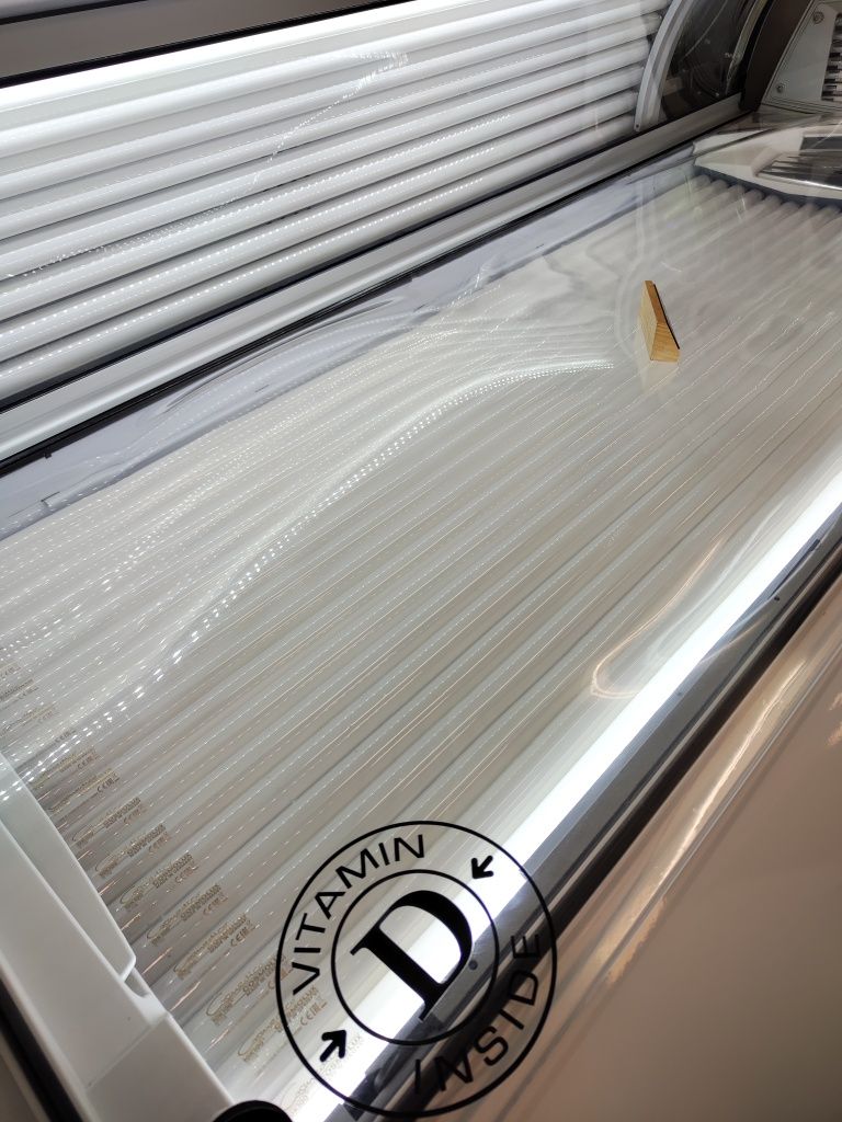 Ergoline Affinity 660 dynamic power + lampy, biała perła idealne