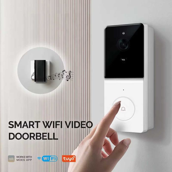 IP65 Tuya Smart Life HD1080P Wi-Fi видео дверной звонок камера домофон