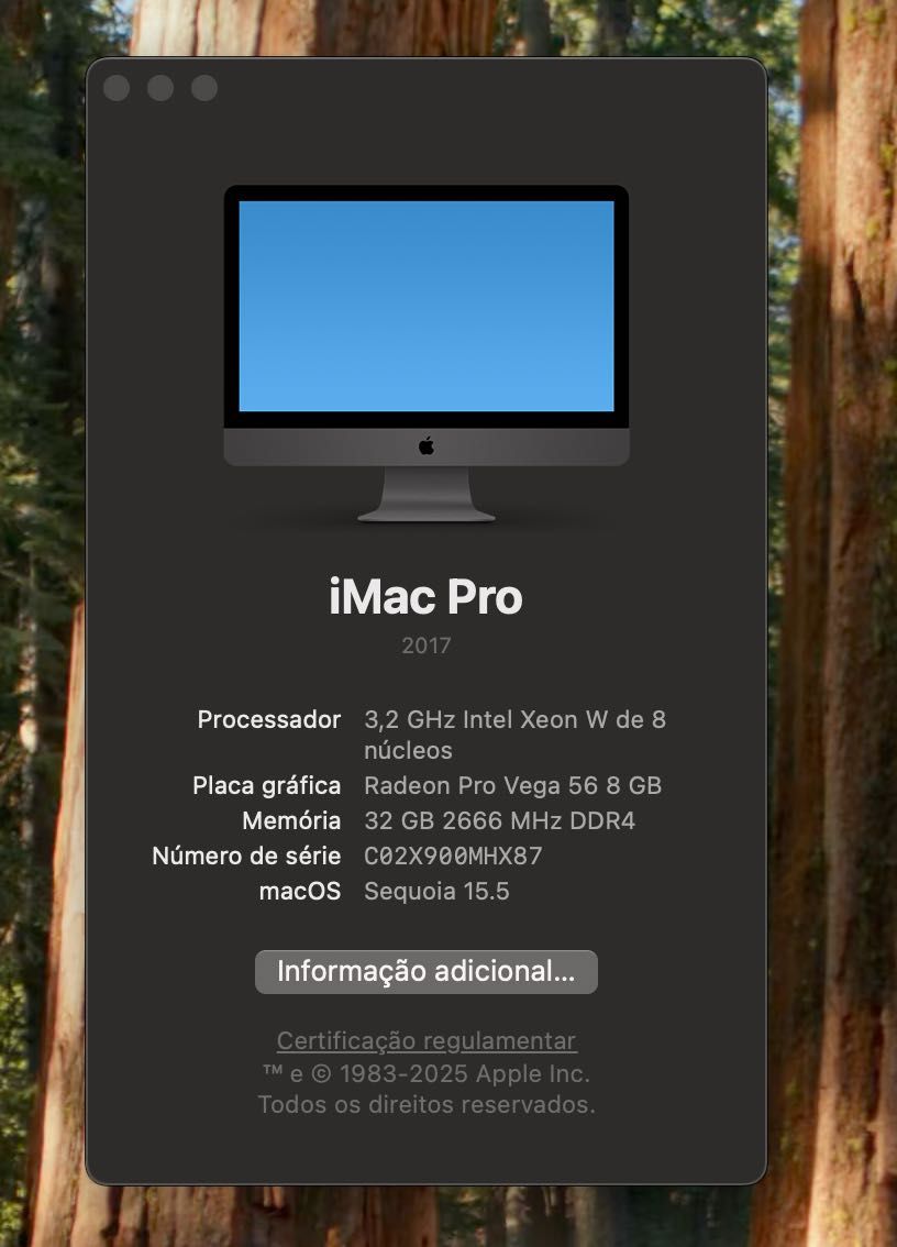 iMac Pro 27” 5K (2017) – 32GB RAM | 1TB SSD | Radeon Pro Vega 56