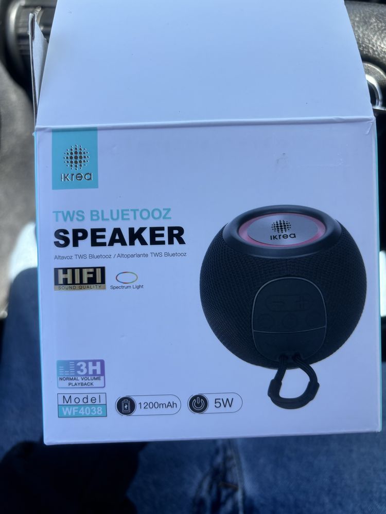 Coluna portatil bluetooth nova
