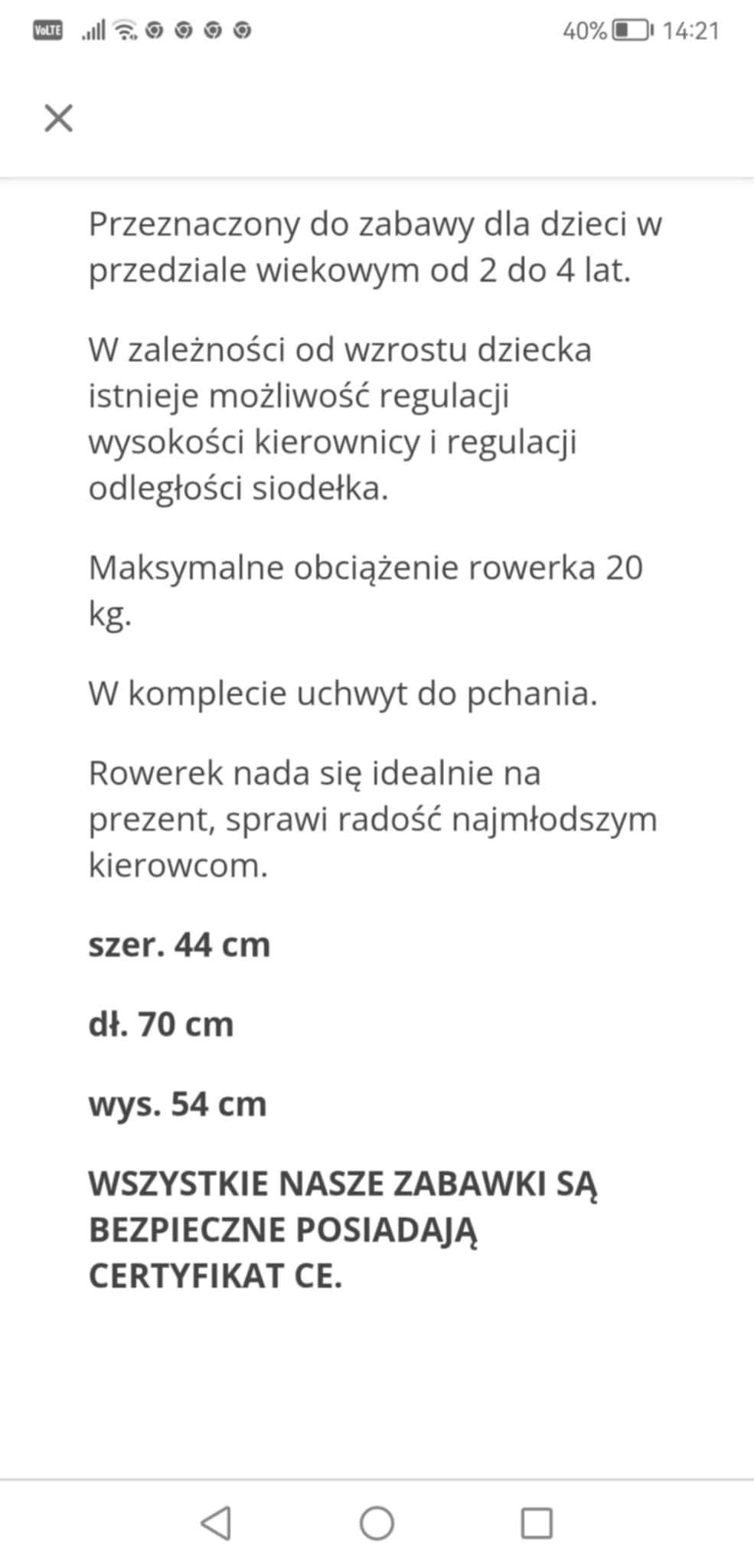 rowerek trójkołowy