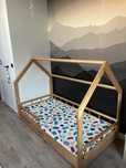 Łóżko domek housebed Wooden Heaven  sosna 90x180 + materac Hevea