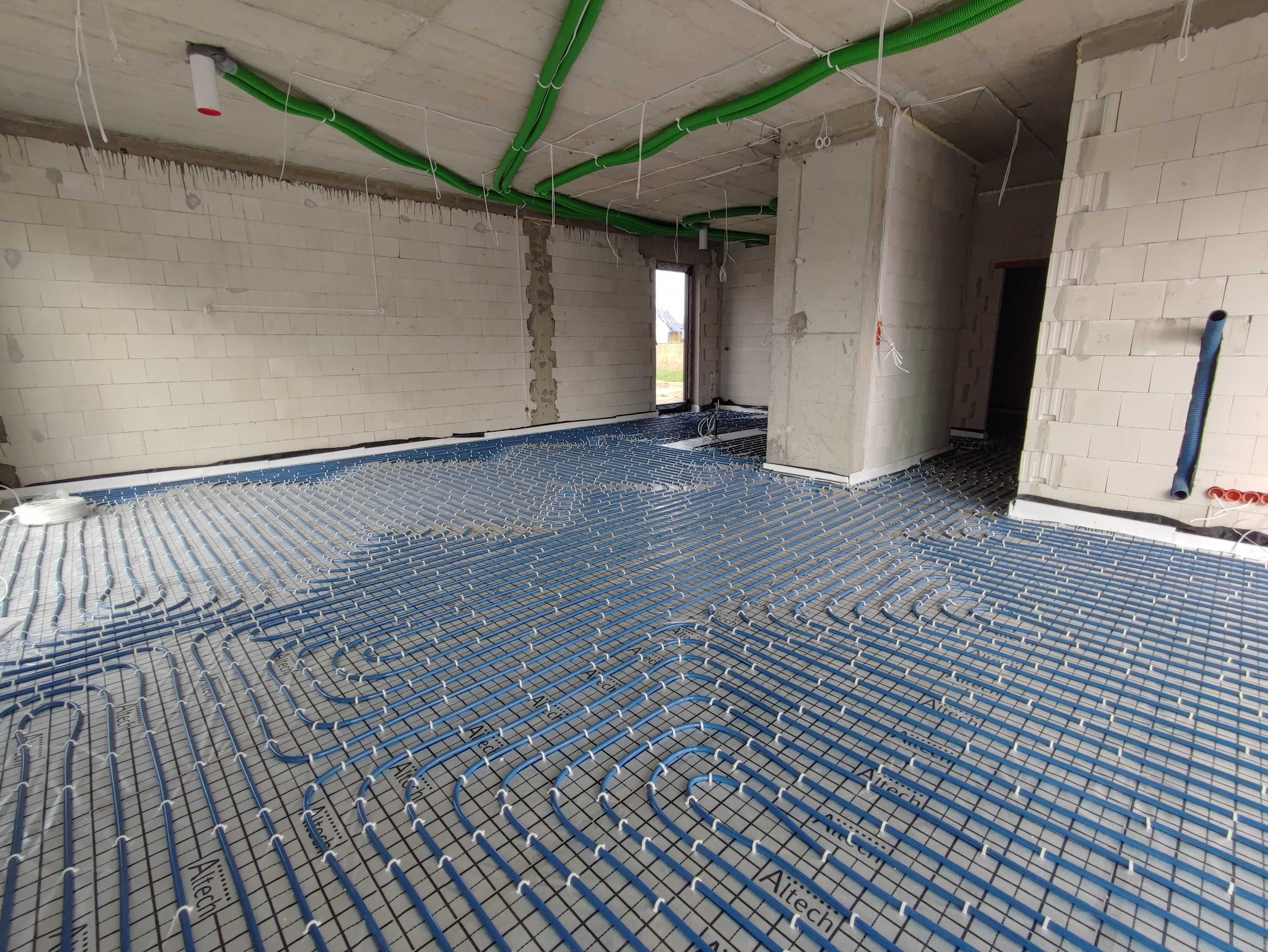 Posadzki Wylewki Mixokret, ogrzewanie podłogowe, instalacje CO, WodKan